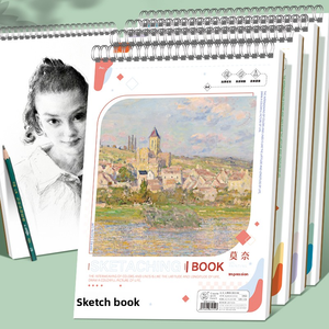 Vente en gros de carnet à spirales en carton kraft personnalisé ODM/OEM A4 4 pièces carnet de <span class=keywords><strong>croquis</strong></span> aquarelle carnet de <span class=keywords><strong>croquis</strong></span> pour dessin - Product Image 2
