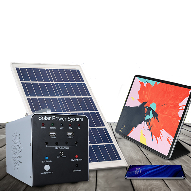 Wholesale Useful 120W Solar Portable Power Station System Energy Storage Power Bank for Laptop, Mobile Phone, Lamps, TV, Fan.