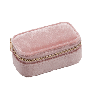 Velvet Zipper <b>Travel</b> Jewelry Box Multi Colors Portable <b>Jewellery</b> Storage <b>Case</b> for Rings Earrings Necklaces Women <b>Travel</b> Gift - Product Image 6