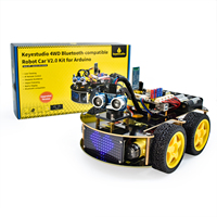 Kit de Coche Robótico 4WD BT de Keyestudio para Aprender Programación con Arduino, Juguetes Educativos STEM, Kit de Coche Robótico Educativo