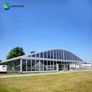 TUV CE ISO certifié 15x20 chauffé en plein air hiver robuste grande tente de pêche à <span class=keywords><strong>la</strong></span> <span class=keywords><strong>carpe</strong></span> chapiteau de mariage tente cloche en aluminium - Product Image 2