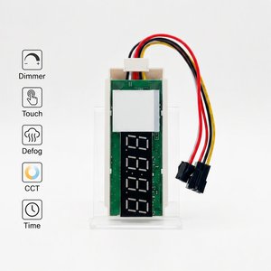 Tek Renk Karartma Özellikli, Zaman ve Sıcaklık Fonksiyonlu Dokunmatik Sensörlü Anahtar 12V 60W Işıklı Akıllı Ayna Kontrol Cihazı - Product Image 1