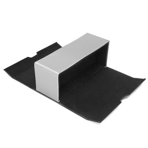 Étui à lunettes double couche tendance, boîte pliable rétro, pochette pour lunettes de soleil, étui en cuir PU, logo personnalisé - Product Image 6