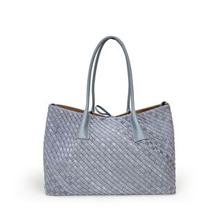 Niche Design New Genuine Leather Handwoven <strong>Women</strong> <strong>Handbag</strong> Double Handle <strong>Laptop</strong> Bag Large Capacity <strong>Women</strong> Casual Tote Shopping Bag - Product Image 6