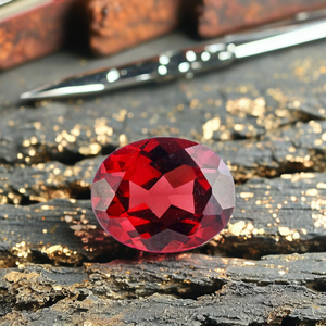 Piedra de Granate <span class=keywords><strong>Rojo</strong></span> Natural de Mozambique, Corte Ovalado de 6*8mm, Alta Calidad, Gema Mineral - Product Image 6