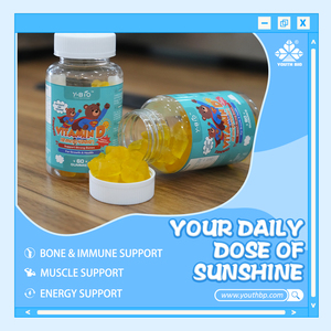 Gomitas de Vitamina D3 OEM ODM para Poca Exposición Solar, 400 UI, Apoyo Inmunológico para Personas Conscientes de la Salud, Caramelos Blandos en Stock al por Mayor - Product Image 3