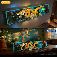 JMB Mythic Dragon-Bloc de construction avec lumières pour adultes, bricolage, décoration de maison et bureau, cadeau créatif pour hommes et femmes
