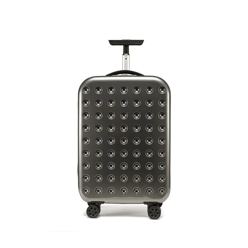 Nouveaux produits de vente chauds 22 "étui avec logo dernier chariot en aluminium valise légère pliable