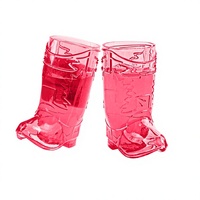 Nouvelles verres à vin en plastique en forme de bottes de cowboy, thème western, pour fête, verres à vin transparents, petits verres à vin, fournitures pour enterrement de vie de jeune fille