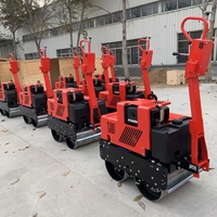 SVH60 600kgs rouleau de route hydraulique complet marche derrière le compacteur vibrant d'asphalte de rouleau de route à tambour unique électroniquement 1 tonne