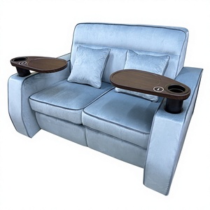 LEADCOM LS-B856 pour cinéma VIP de luxe, siège double pour couple, home cinéma, siège double en tissu avec coussins - Product Image 2