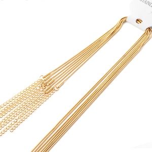 Cadena de Oro Nueva, de Acero Inoxidable, Chapada en Oro de 18k, Diseño de Joyería Permanente para Gafas - Product Image 1
