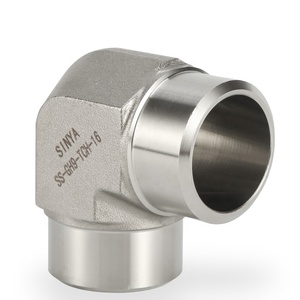 Thủy Lực Ống & Phụ Kiện Nhà Sản Xuất Của ASME B 16.11 Ổ Cắm Hàn 90 Khuỷu Tay 316 Thép Không Gỉ Giả Mạo Khuỷu Tay Hàn Phụ Kiện - Product Image 1