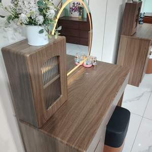 Dresser table with led Mirror with Light <b>Makeup</b> Desk Latest Trendy Mirror <b>Makeup</b> Table Set Bedroom Furniture - Product Image 3