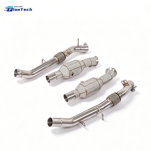 Tubo de Escape de Alto Flujo para Mercedes Benz GLE400 W166 M276 3.0L V6 Biturbo, Acero Inoxidable 304, Ajuste Directo con Protector Térmico - Product Image 1