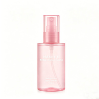 Spray Fixateur de Maquillage Cylindrique Rose Mat Personnalisé 100ml 3.3OZ en PET PCR RPET Écologique avec Sérigraphie pour Cosmétiques