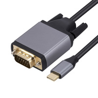 USB3.1 Typ C zu VGA Monitor Projektor Adapter kabel Audio & Video Kabel