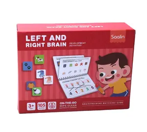 Bereit zum Versand von chinesischen Sallin Kids Left and Right Brain Brettspielen für 3 Jahre