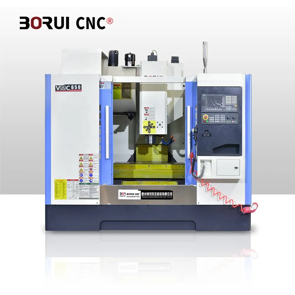 BORUI Vmc550 VMC650 Vmc850 metallo Cnc fresatrice 4 assi centro di lavorazione verticale Fresadora CNC macchina fresatura cina