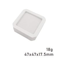 Boîte d'emballage pour bijoux octogonale 47x47mm avec couvercle rabattable, étui de présentation pour pierres précieuses et diamants, boîte de rangement en plastique pour pierres en vrac