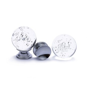 크리스탈 유리 공 서랍 문 찬장 손잡이 다이아몬드 모양 가구 손잡이 창조적 인 투명 서랍 당기기 - Product Image 5