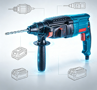 Marteau perforateur électrique Maxtol RH26-850 de qualité industrielle et bricolage, 850 W, diamètre maximal de 26 mm et tension 220/230 V