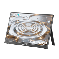 Arzopa usine CE FCC RoHS 17.3 pouces FHD 1080P Gaming 3 moniteur portable écran étendu pour ordinateur portable avec écran IPS