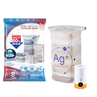 Sacs de rangement sous vide Jumbo durables à 5 couches Cubes d'emballage de compression de protection antimicrobienne pour vêtements de literie de garde-robe de voyage