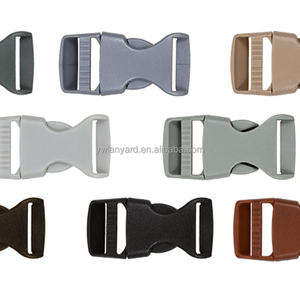 Fábrica fornecimento colorido 2cm fivela plástica fivela liberação rápida para poliéster cordão acessórios pronto estoque - Product Image 3
