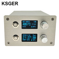 KSGER 2 ב 1 T12 הלחמה תחנת STM32 OLED DIY אוויר מייבש 9501 אלומיניום סגסוגת ידית אוויר חם אקדח SMD עיבוד חוזר תחנה