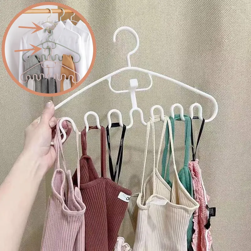 Trocken gestell Multifunktion aler Plastiktüten halter Unterwäsche Krawatten gürtel Kleiderbügel Aufbewahrung Schlafzimmer Schränke Organizer Wellen Kleiderbügel
