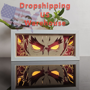 Lámpara <span class=keywords><strong>de</strong></span> Noche LED con Marco Negro <span class=keywords><strong>de</strong></span> Ataque a <span class=keywords><strong>los</strong></span> <span class=keywords><strong>Titanes</strong></span>, Lámpara <span class=keywords><strong>de</strong></span> Mesa con Luz <span class=keywords><strong>de</strong></span> Anime, Regalo <span class=keywords><strong>de</strong></span> Cumpleaños para Niños - Product Image 1