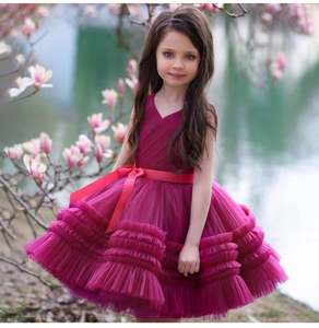 # QZ-FD605 Nouvelle Collection 2022 Robes d'Anniversaire pour Bébé Fille, Modèles de Robes pour Filles, Robes d'Été pour Filles en Stock - Product Image 3