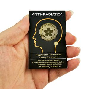 Pegatina de Protección Contra la Radiación, Escudo Cuántico, Flor de Oro de 24K, Protección Contra los Campos Electromagnéticos de Iones Negativos, Pegatina Anti-Radiación para Teléfono Móvil - Product Image 3