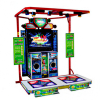 Pas cher Baby Bear Dance Revolution Arcade Game Machine Japonais Anglais Langue Fun Just Pump It Maquina De Baile Amusement Park