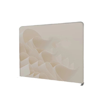 Support d'affichage pop-up en tissu tendu, cadre en aluminium double face, toile de fond personnalisée avec logo, bannière pour salon professionnel et exposition