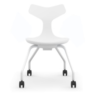 Table pivotante à 4 pieds avec chaise de formation à roulettes, design moderne, en PP, colorée, pour enfants, écoles, projets, bureaux, OEM, ODM, OBM