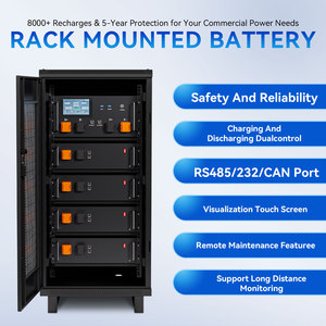 แบตเตอรี่แร็คแรงดันสูงแบบแยกส่วน IP65 ได้รับการรับรอง 51.2V/96V/192V 200Ah ระบบไฮบริดกริด 6000 รอบการใช้งาน ระบบจ่ายไฟโทรคมนาคมที่มีอายุการใช้งานยาวนาน - Product Image 2