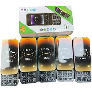 Téléphone portable I18 Pro avec couvercle coulissant, écran 2,4 pouces, 2G GSM, double SIM, MP3, MP4, appareil photo, voix magique, lampe torche, numérotation rapide, radio FM, mini téléphone portable pour femme - Product Image 4