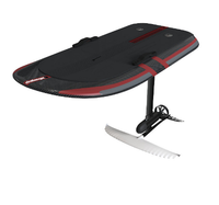 Planche de surf électrique unisexe à vitesse de 40 km/h, Efoil, hydrofoil, rechargeable, 48v, fibre de carbone = matériau métallique pour l'eau, télécommande, sac