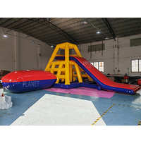 Jeu de saut de blob de catapulte d'eau gonflable de tour de natation scellée par air commercial avec la glissière de tour pour la location