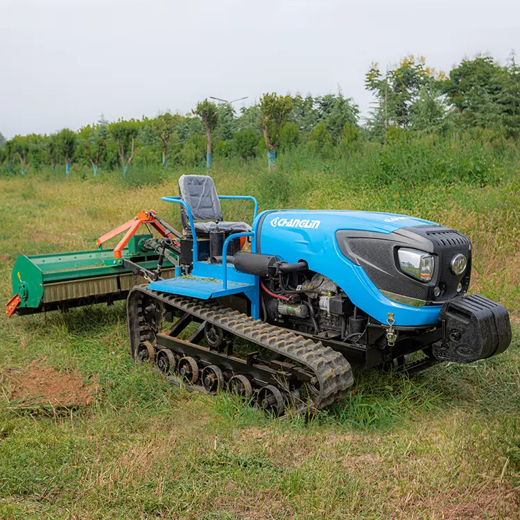 Tractor de orugas CT502 seguro y fiable, precio comercial, protección de labranza, Tractor de orugas de goma ligero a la venta