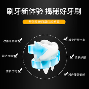 Cepillo de Dientes Banner, Dorado y Plateado, Doble Limpieza, Cerdas Suaves, Manual, para Adultos - Product Image 3