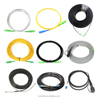 Kabel Patch Fiber Optik Outdoor Simplex Duplex 10M SFP 9/125 LC SC FC Connector Cpri Pabrik Ftta Ftth
