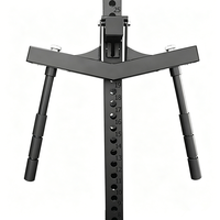 Barres parallèles en acier à largeur réglable, durables, pliables à 90°, barres de dips antidérapantes, accessoires pour barres de traction et rack de squat pour la remise en forme à domicile