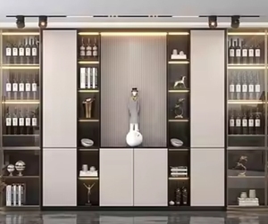 Mueble de Bar Moderno, Vinoteca, Aparador con Gran Capacidad de Almacenamiento, Mueble Esquinero de Vidrio, Mesa Auxiliar para Sala de Estar - Product Image 4