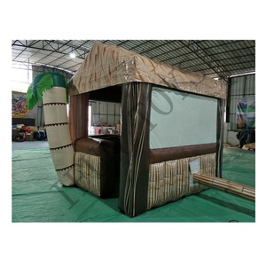 Stand de nourriture gonflable sur le thème tropical, bar à boissons / tente de bar tiki / concession de nourriture et de boissons gonflable pour événements en plein air - Product Image 5