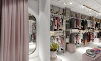 Porte-vêtements rotatif de haute qualité pour présentoir de magasin de vêtements