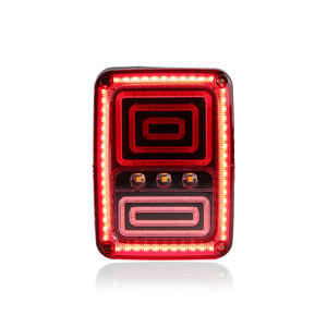 Feux arrière de voiture modifiés, feux arrière LED, feux de freinage, clignotants, feux de recul, feux de jour pour Jeep Wrangler JK 2007-2017 - Product Image 2