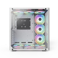 DIY White Aluminum Alloy Gaming EATX ATX MATX Tempered Glass Side Panel Cooling Design Full Tower Pc Case Computer Gaming